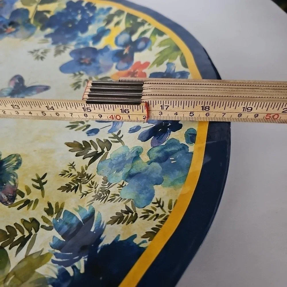 Vtg Pier 1 Imports Butterfly Floral Melamine Serving Platter 19